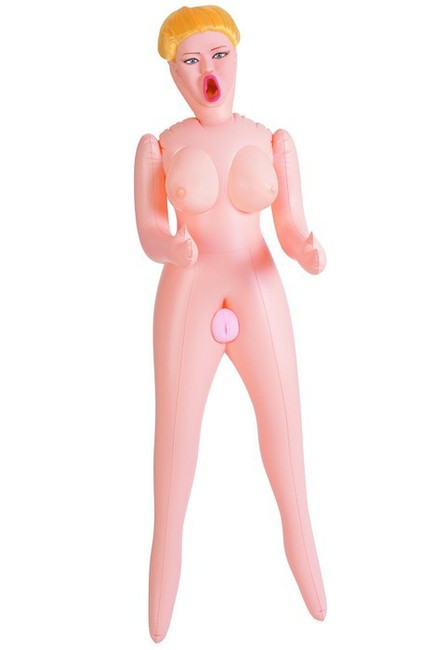Большегрудая блондинка с реалистичной вагиной Dolls X (3 отверстия)